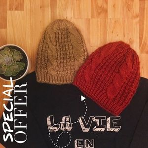 F21- Knit Beanie Bundle